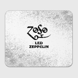 Прямоугольный коврик для мышки Led Zeppelin с потертостями на светлом фоне