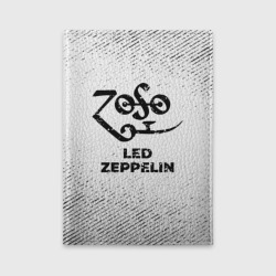 Обложка для автодокументов Led Zeppelin с потертостями на светлом фоне