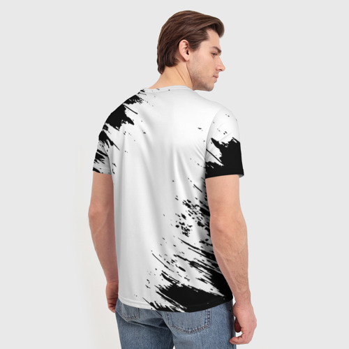 Мужская футболка 3D Ozzy Osbourne рок кот на светлом фоне, цвет 3D печать - фото 4