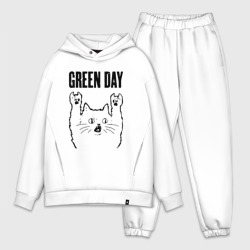 Мужской костюм oversize хлопок Green Day - rock cat