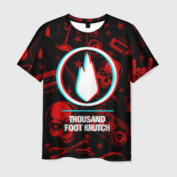 Мужская футболка 3D Thousand Foot Krutch rock glitch