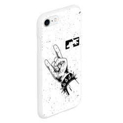 Чехол для iPhone 7/8 матовый Limp Bizkit и рок символ - фото 2