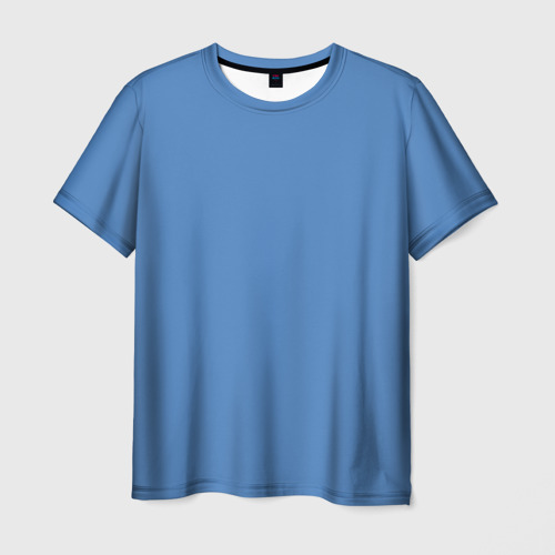 Мужская футболка с принтом Blue Perennial, вид спереди №1