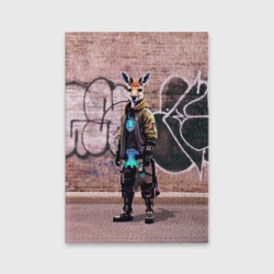 Обложка для паспорта матовая кожа Dude kangaroo - Bronx - New York
