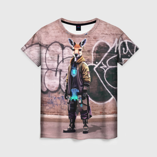 Женская футболка 3D Dude kangaroo - Bronx - New York, цвет 3D печать