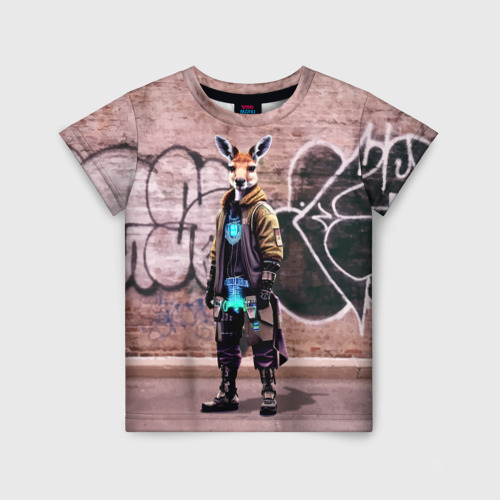Детская футболка 3D Dude kangaroo - Bronx - New York, цвет 3D печать