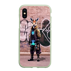 Чехол для iPhone XS Max матовый Dude kangaroo - Bronx - New York
