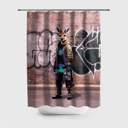 Штора 3D для ванной Dude kangaroo - Bronx - New York