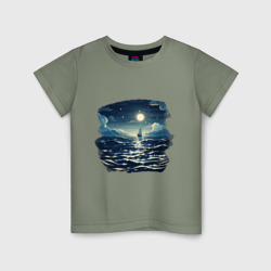 Детская футболка хлопок Ночная романтика под луной