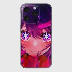 Чехол для iPhone 15 Pro Max силиконовый с защитой камеры Oshi no Ko Звёздное Дитя