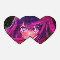 Деревянная игрушка Двойное сердце Oshi no Ko Звёздное Дитя