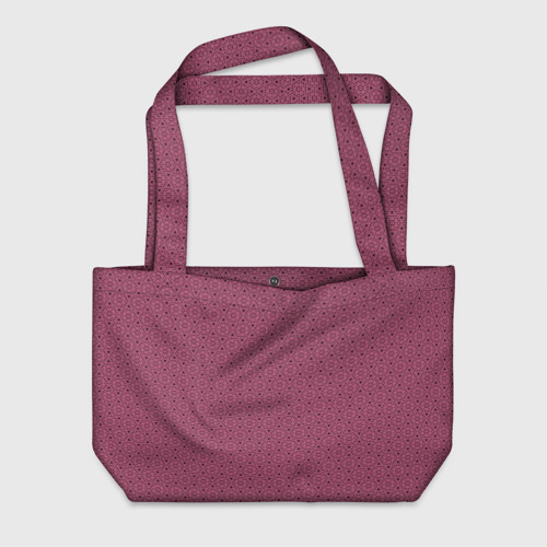 Пляжная сумка 3D Узор Хуф и Ся - розовый и черный