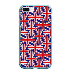 Чехол для iPhone 7Plus/8 Plus матовый Флаги Великобритании