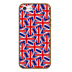 Чехол для iPhone 5/5S матовый Флаги Великобритании
