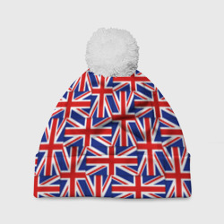 Шапка 3D c помпоном Флаги Великобритании