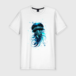 Мужская футболка хлопок Slim Королевская медуза