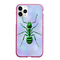 Чехол для iPhone 11 Pro матовый Зеленый муравей