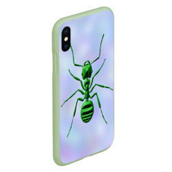 Чехол для iPhone XS Max матовый Зеленый муравей - фото 2