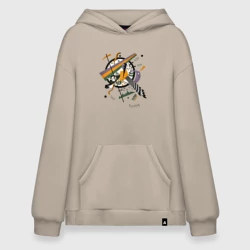 Худи SuperOversize хлопок Картина Кандинского - Маленькие миры IV