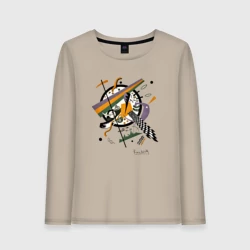 Женский лонгслив хлопок Картина Кандинского - Маленькие миры IV
