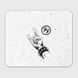 Прямоугольный коврик для мышки Foo Fighters и рок символ