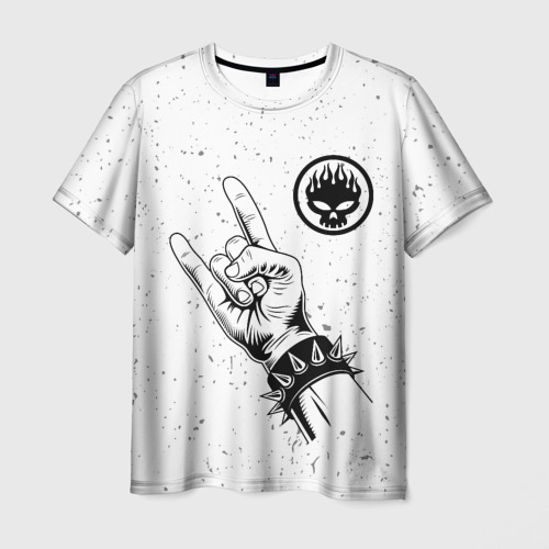 Мужская футболка 3D The Offspring и рок символ, цвет 3D печать