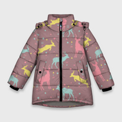 Зимняя куртка для девочек 3D Газели
