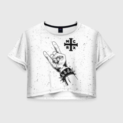 Женская футболка Crop-top 3D My Chemical Romance и рок символ