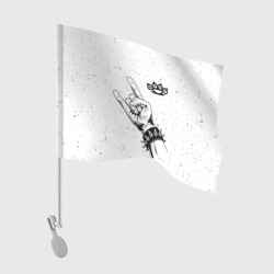 Флаг для автомобиля Five Finger Death Punch и рок символ