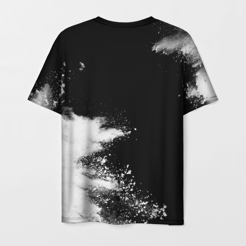 Мужская футболка 3D Three Days Grace и рок символ на темном фоне, цвет 3D печать - фото 2