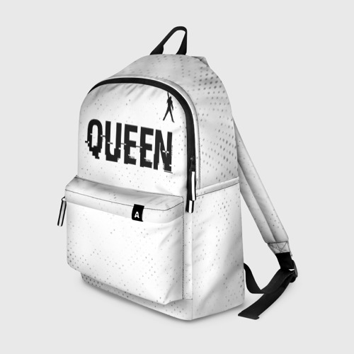 Рюкзак 3D Queen glitch на светлом фоне: символ сверху
