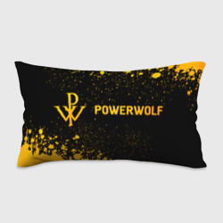 Подушка 3D антистресс Powerwolf - gold gradient: надпись и символ