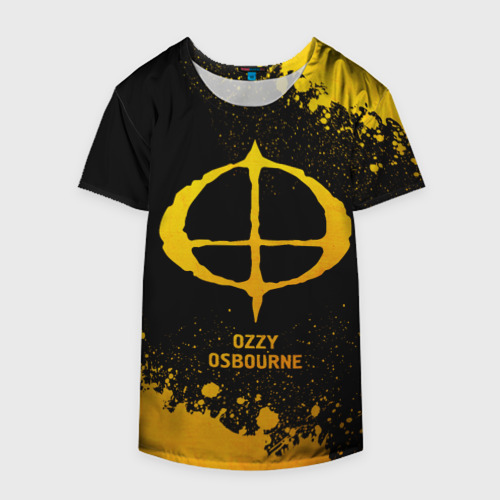 Накидка на куртку 3D Ozzy Osbourne - gold gradient, цвет 3D печать - фото 4