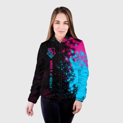 Женская куртка 3D System of a Down - neon gradient: по-вертикали - фото 2