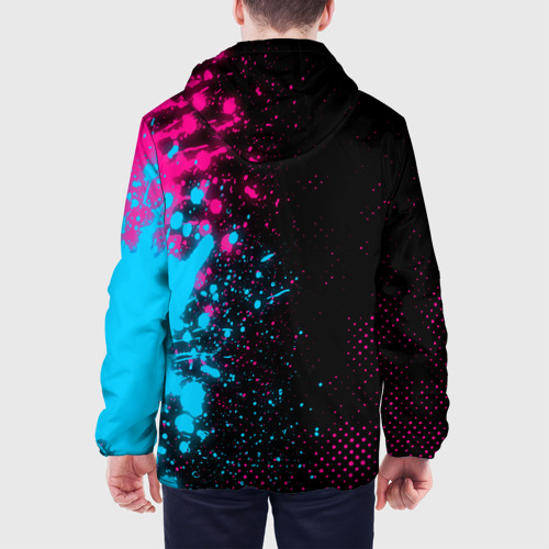 Мужская куртка 3D System of a Down - neon gradient: по-вертикали, цвет 3D печать - фото 5