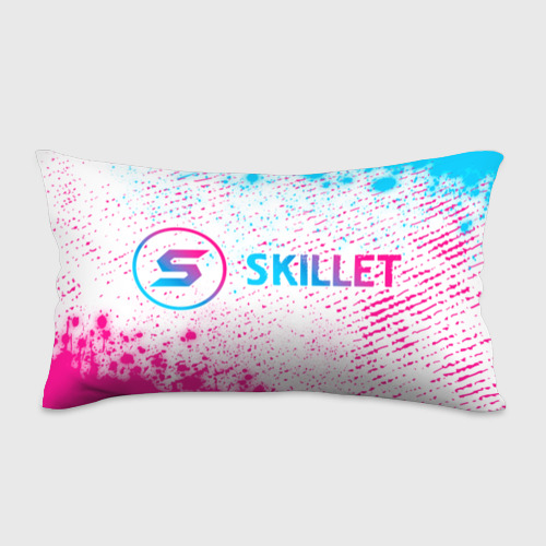 Подушка 3D антистресс Skillet neon gradient style: надпись и символ