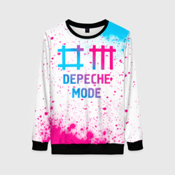 Женский свитшот 3D Depeche Mode neon gradient style