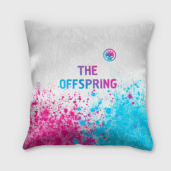 Подушка 3D The Offspring neon gradient style: символ сверху