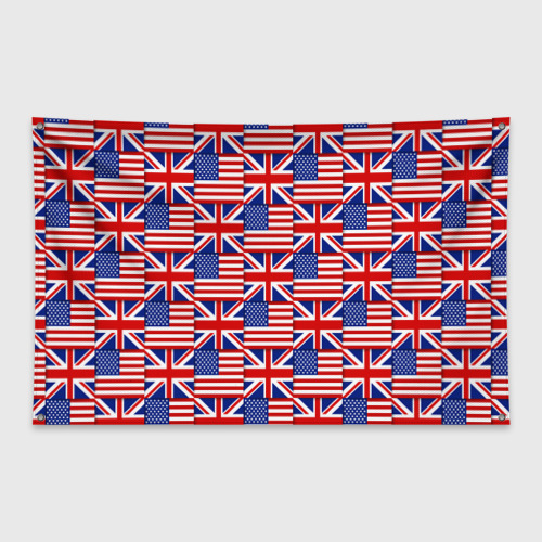 Флаг-баннер Флаги США и Англии