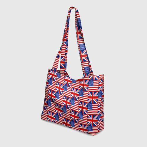 Пляжная сумка 3D Флаги США и Англии - фото 3