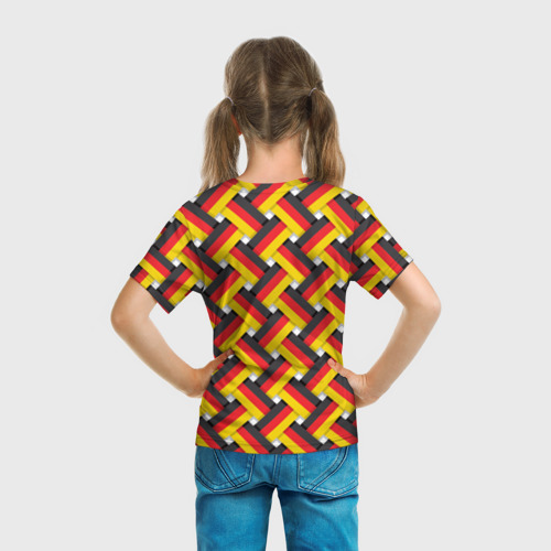 Детская футболка 3D Германия - плетёнка, цвет 3D печать - фото 6