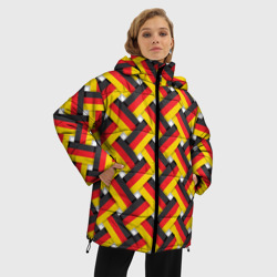 Женская зимняя куртка Oversize Германия - плетёнка - фото 2
