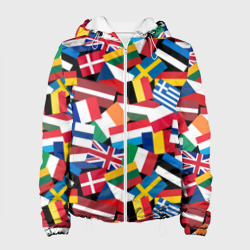 Женская куртка 3D Флаги стран Европейского Союза