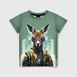 Детская футболка 3D Cool kangaroo - Cyberpunk