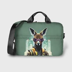 Сумка для ноутбука 3D Cool kangaroo - Cyberpunk