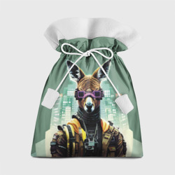 Подарочный 3D мешок Cool kangaroo - Cyberpunk