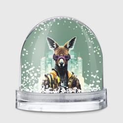 Игрушка Снежный шар Cool kangaroo - Cyberpunk