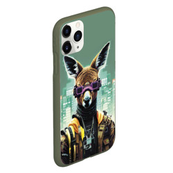 Чехол для iPhone 11 Pro матовый Cool kangaroo - Cyberpunk - фото 2