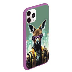 Чехол для iPhone 11 Pro Max матовый Cool kangaroo - Cyberpunk - фото 2