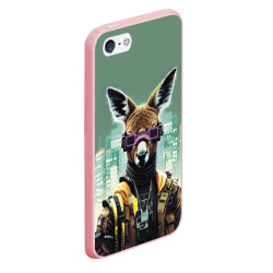 Чехол для iPhone 5/5S матовый Cool kangaroo - Cyberpunk - фото 2
